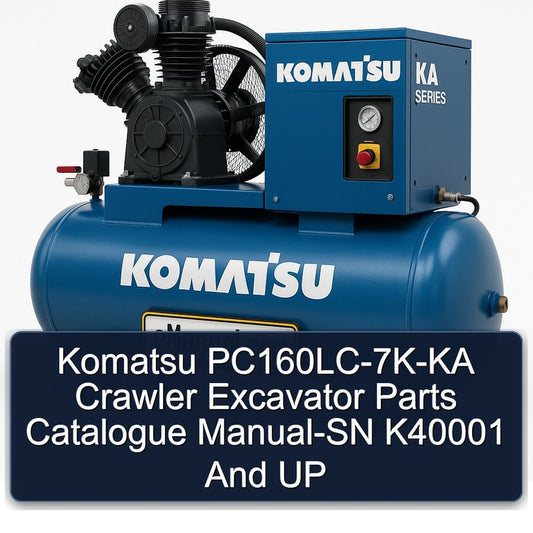 Komatsu Pc160lc-7k-ka Crawler Excavator -sn K40001 UP Parts Catalog