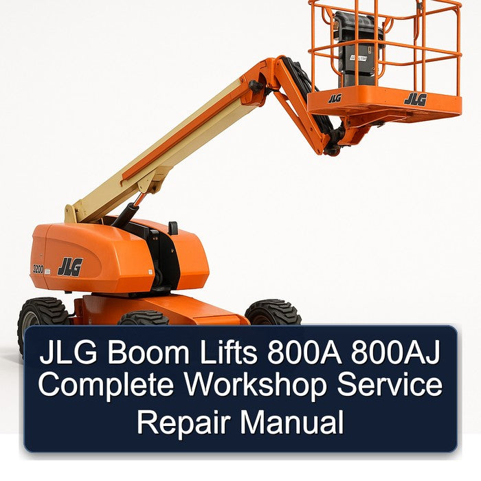 JLG Boom Lifts 800A 800AJ Service Repair Workshop Manual PDF