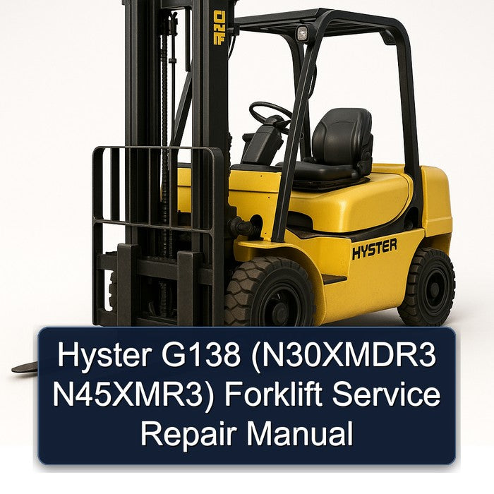 Hyster G138 (n30xmdr3 N45xmr3) Forklift Service Repair Workshop Manual
