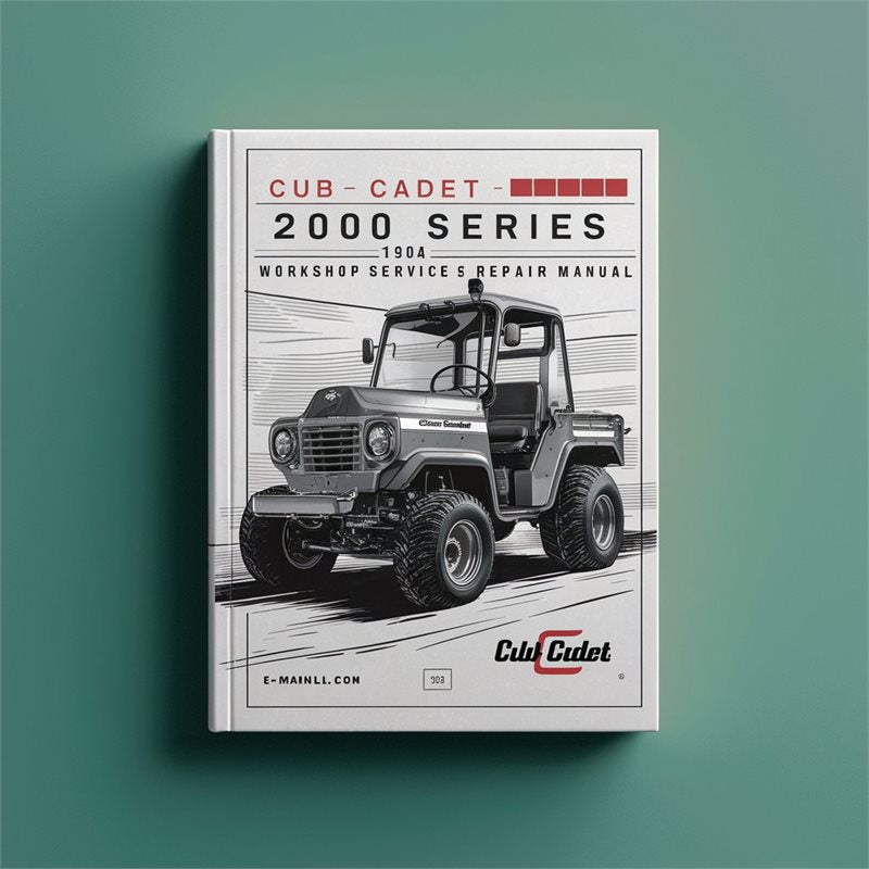 2000 Cub Cadet Series 190-304 Service Repair Workshop Manual PDF