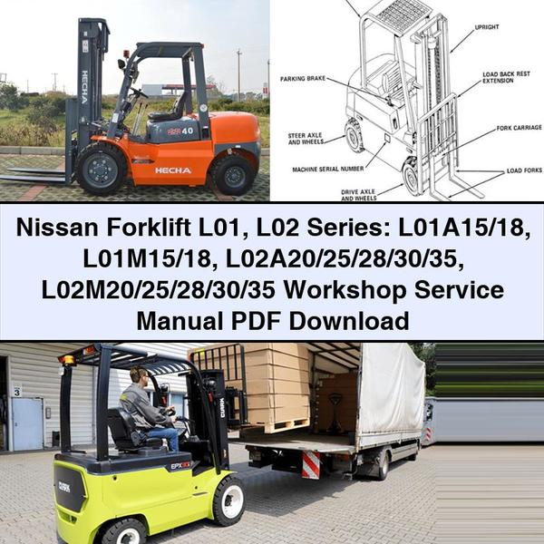 Nissan Forklift L01 L02 Series: L01a15/18 L01m15/18 L02a20/25/28/30/35 L02m20/25/28/30/35 Service Repair Workshop Manual