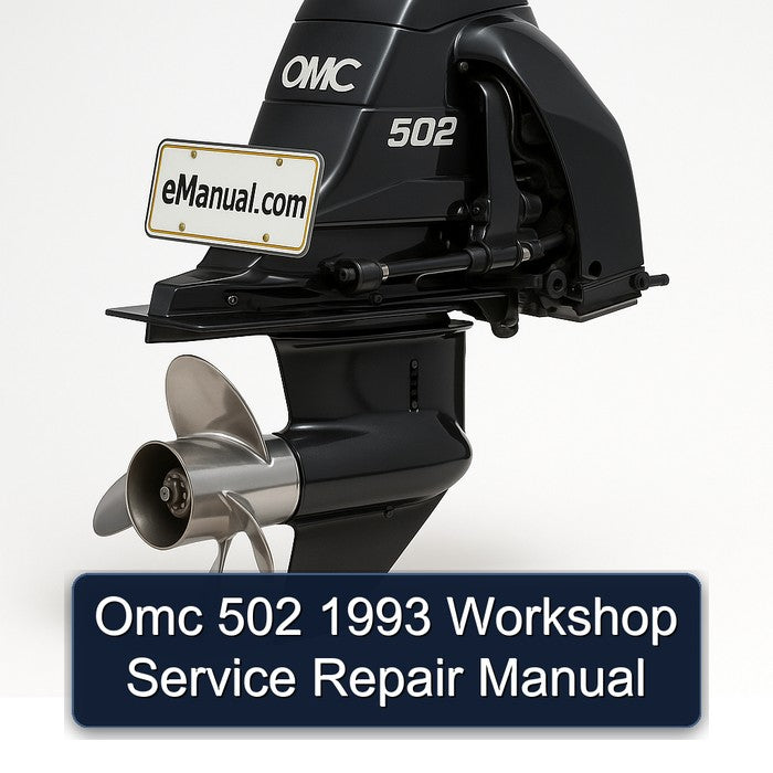 1993 Omc 502 Service Repair Workshop Manual