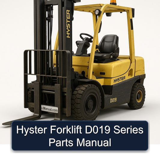Hyster Forklift D019 Series Parts Catalog