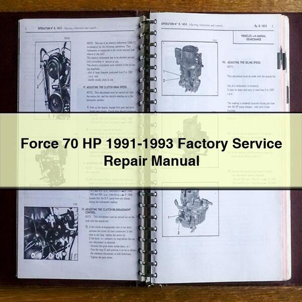 1991-1993 Force 70 HP Service Repair Workshop Manual PDF