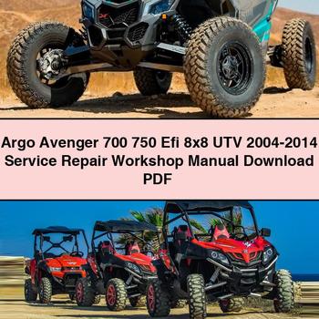 2004-2014 Argo Avenger 700 750 Efi 8x8 UTV Service Repair Workshop Manual PDF