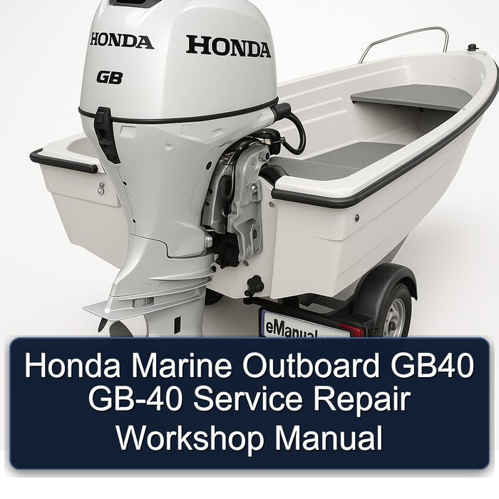 Honda Marine Outboard GB40 GB-40 Service Repair Workshop Manual PDF