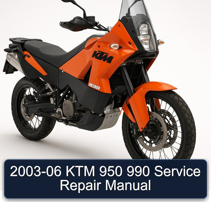 2003-2006 KTM 950 Service Repair Workshop Manual
