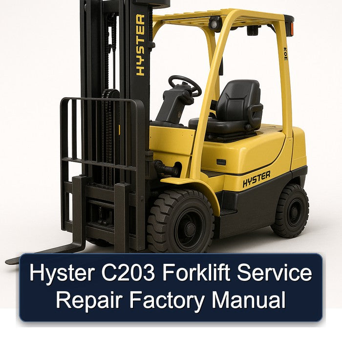 Hyster C203 Forklift Service Repair Workshop Manual PDF