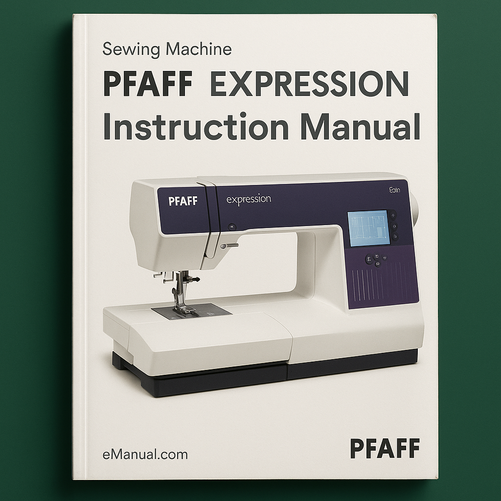 PFAFF EXPRESSION SEWING MACHING INSTRUCTION Manual