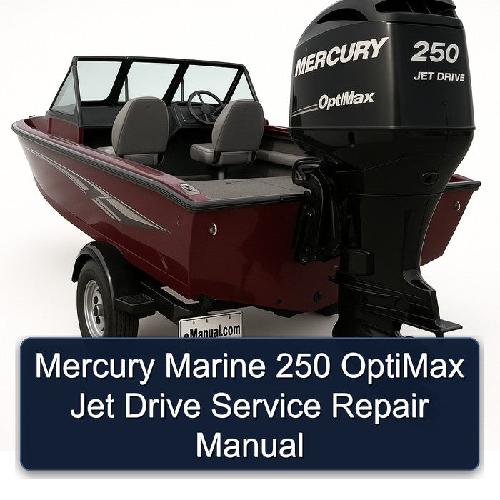 Mercury Marine 250 Optimax Jet Drive Service Repair Workshop Manual PDF