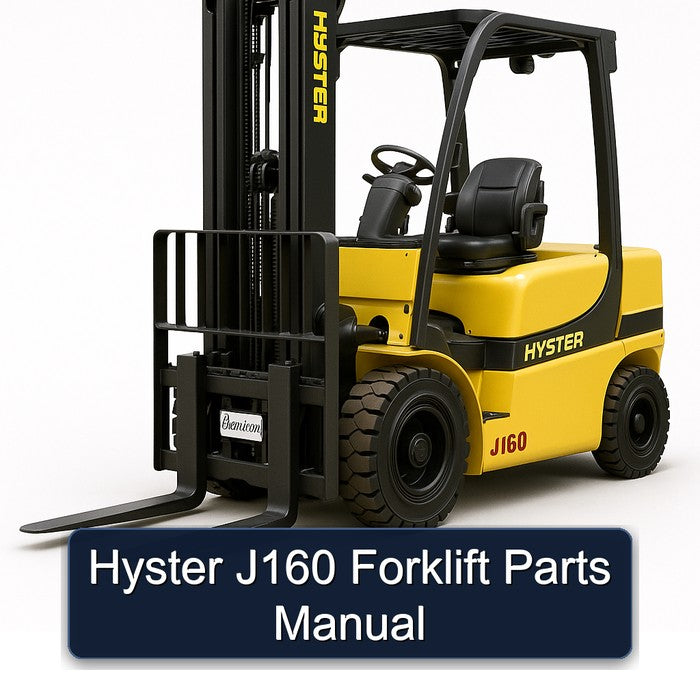 Hyster J160 Forklift Parts Catalog PDF