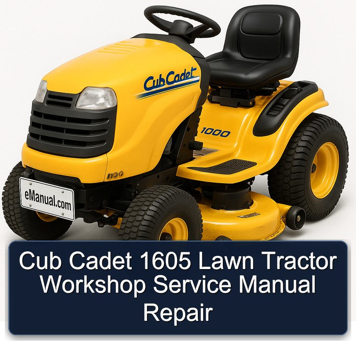 Cub Cadet 1605 Lawn Tractor Service Repair Workshop Manual PDF