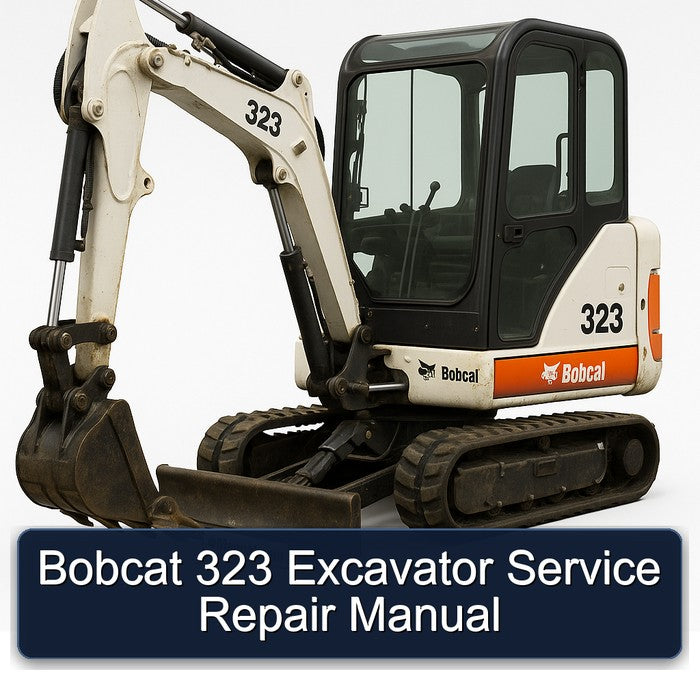 Bobcat 323 Excavator Service Repair Workshop Manual PDF