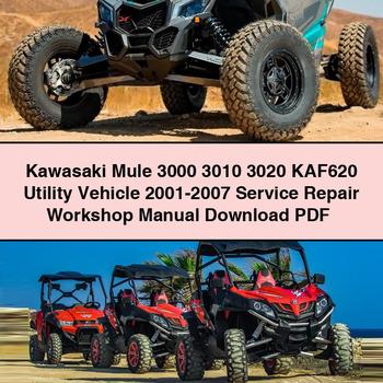 2001-2007 Kawasaki Mule 3000 3010 3020 KAF620 Utility Vehicle Service Repair Workshop Manual PDF