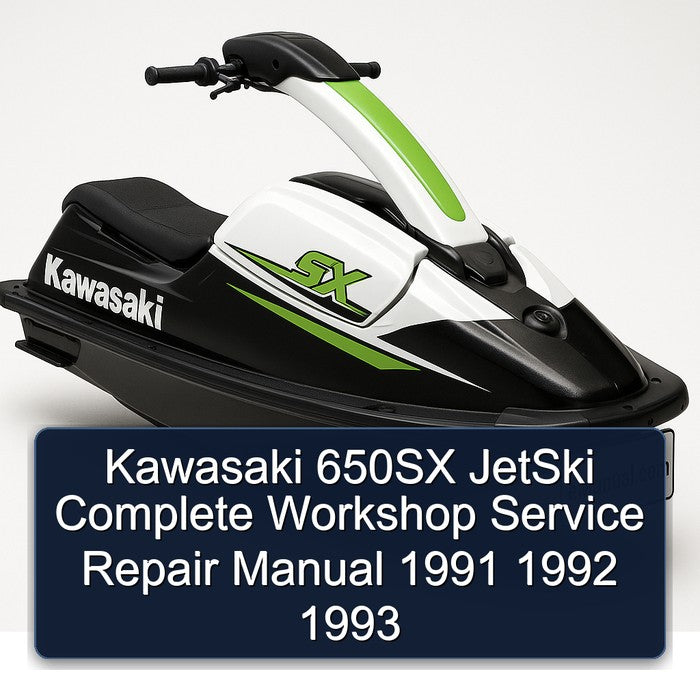 1991-1993 Kawasaki 650SX Jetski Service Repair Workshop Manual PDF