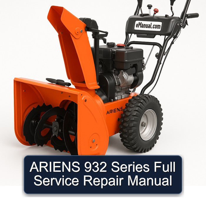 Ariens 932 Series Service Repair Workshop Manual PDF