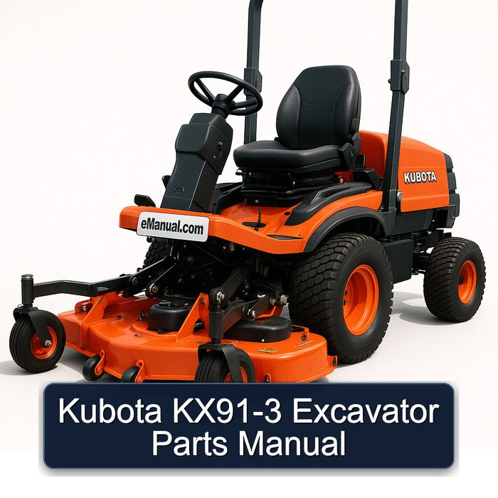 Kubota KX91-3 Excavator Parts Catalog PDF