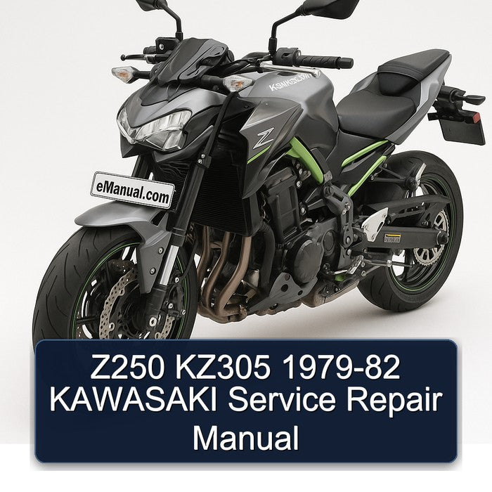 1979-1982 Kawasaki Z Series Z250 KZ305 Service Repair Workshop Manual PDF