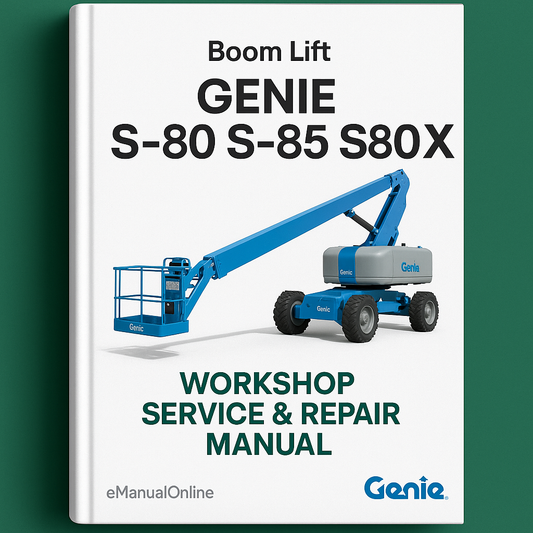 GENIE S-80 S-85 S80X Boom Lift Workshop Service Repair Manual