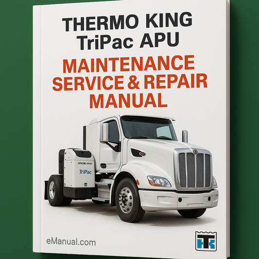 Thermo King Tripac APU Maintenance Service Repair Manual