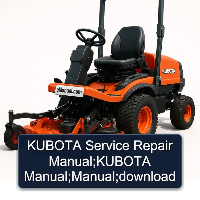 Kubota ;kubota ; Service Repair Workshop Manual PDF