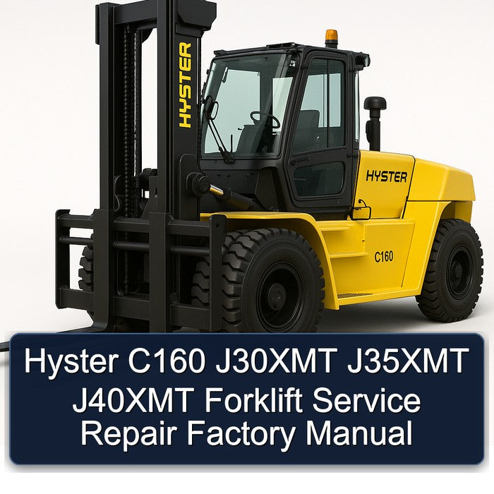 Hyster C160 J30XMT J35XMT J40XMT Forklift Service Repair Workshop Manual PDF