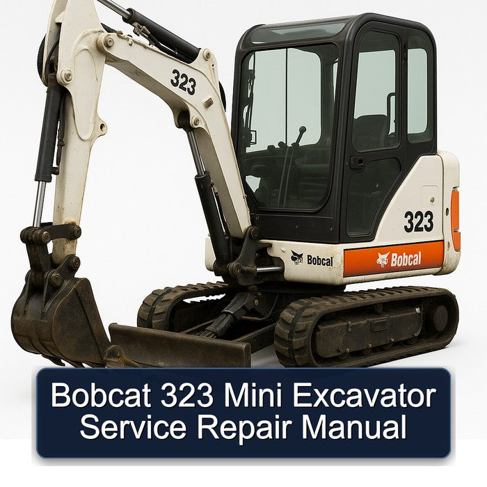 Bobcat 323 Mini Excavator Service Repair Workshop Manual PDF