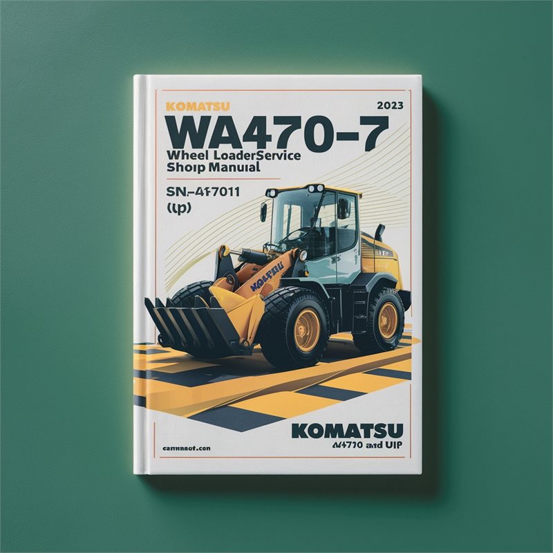 Komatsu WA470-7 Wheel Loader Shop (sn:a47001 Up) Service Repair Workshop Manual
