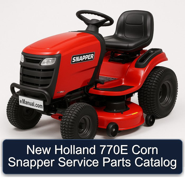 New Holland 770E Corn Snapper Parts Catalog PDF