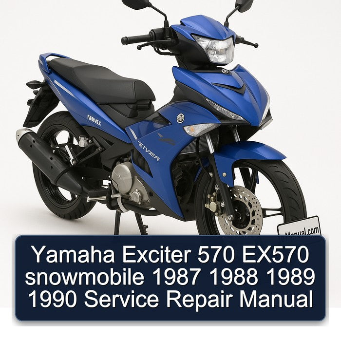 1987-1990 Yamaha Exciter 570 EX570 Snowmobile Service Repair Workshop Manual PDF