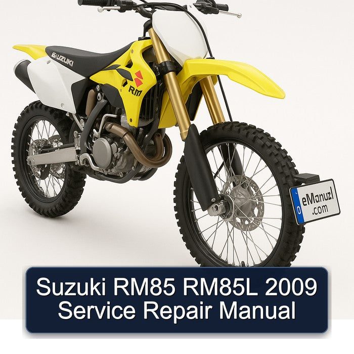 2009 Suzuki RM Series RM85 RM85L Service Repair Workshop Manual
