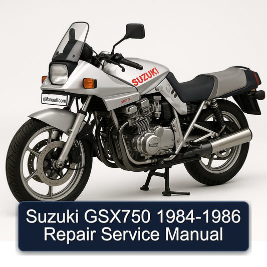 1984-1986 Suzuki GSX Series GSX750 Service Repair Workshop Manual PDF