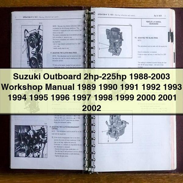 1988-2003 Suzuki Outboard 2HP-225HP Service Repair Workshop Manual