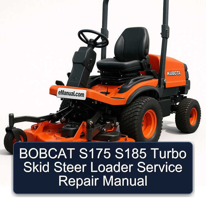 Bobcat S175 S185 Turbo Skid Steer Loader Service Repair Workshop Manual