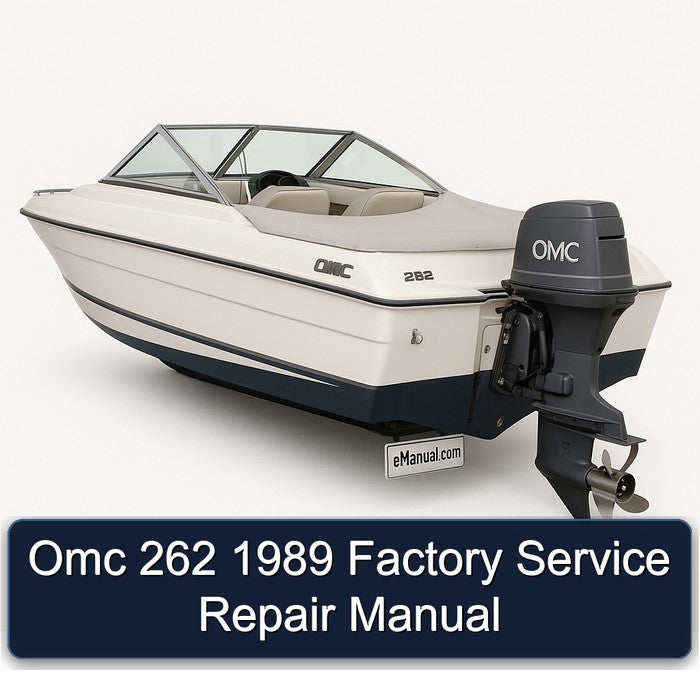 1989 Omc 262 Service Repair Workshop Manual
