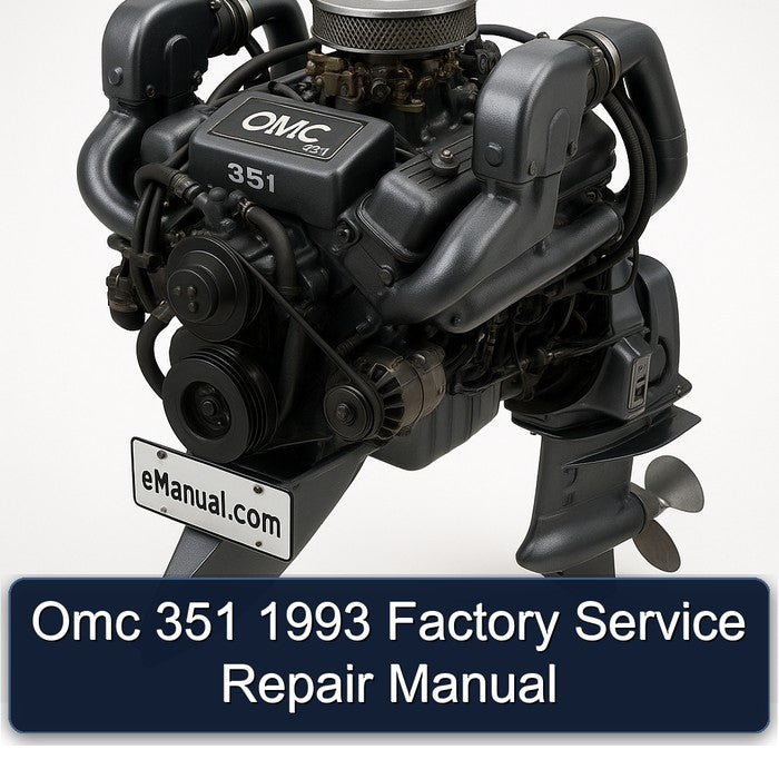 1993 Omc 351 Service Repair Workshop Manual