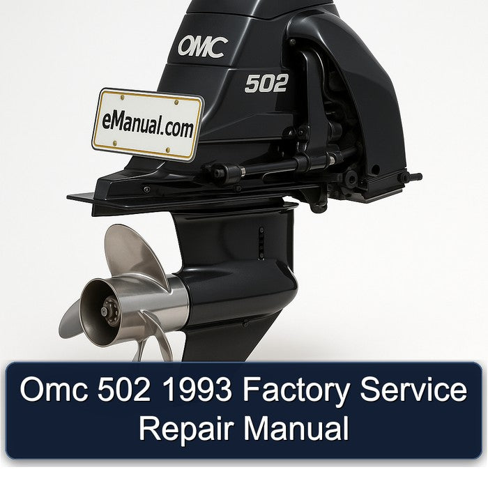 1993 Omc 502 Service Repair Workshop Manual