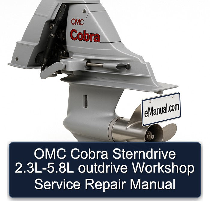 OMC Cobra Sterndrive 2.3l-5.8l Outdrive Service Repair Workshop Manual