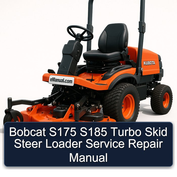 Bobcat S175 S185 Turbo Skid Steer Loader Service Repair Workshop Manual