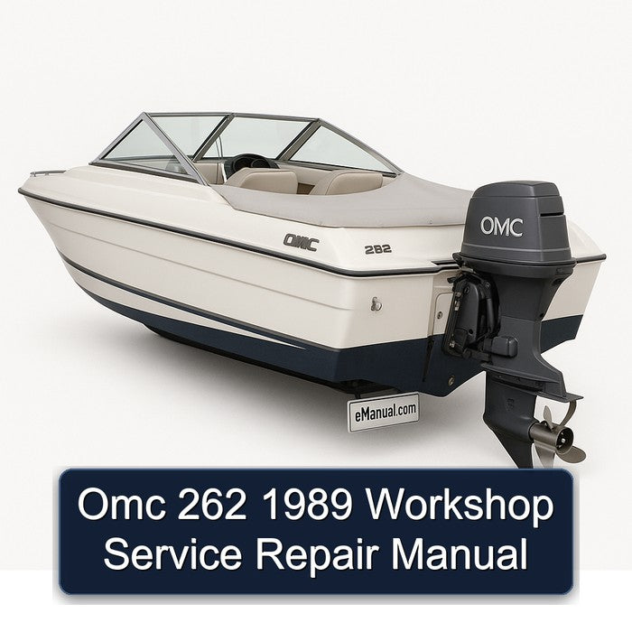 1989 Omc 262 Service Repair Workshop Manual