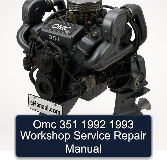 1992-1993 Omc 351 Service Repair Workshop Manual