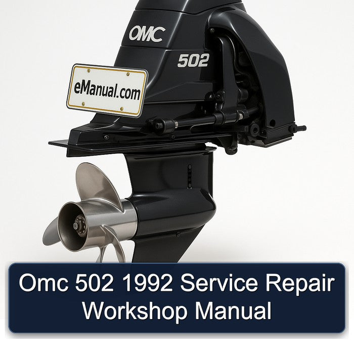 1992 Omc 502 Service Repair Workshop Manual