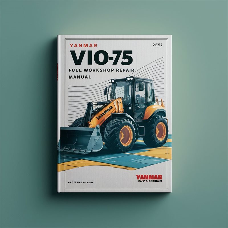 Yanmar VIO75 VIO-75 Excavator Service Repair Workshop Manual