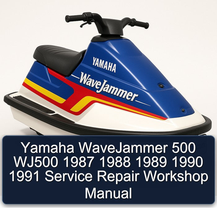 1987-1991 Yamaha Wavejammer 500 WJ500 Service Repair Workshop Manual