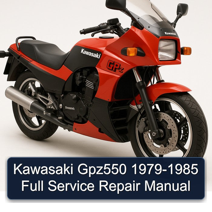 1979-1985 Kawasaki GPZ Series GPZ550 Service Repair Workshop Manual