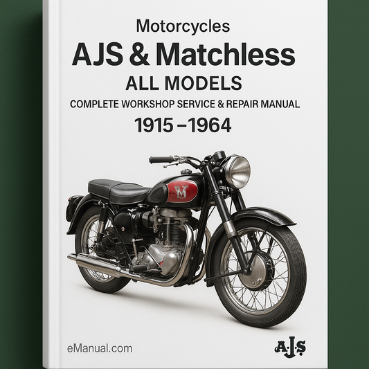 AJS & Matchless Motorcycles All Models Complete Workshop Service Repair Manual 1915-1964