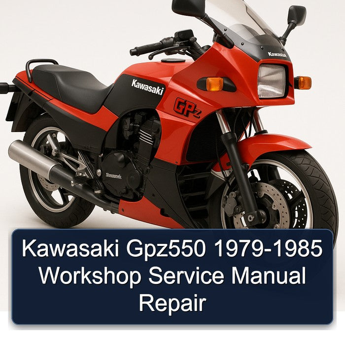 1979-1985 Kawasaki GPZ Series GPZ550 Service Repair Workshop Manual