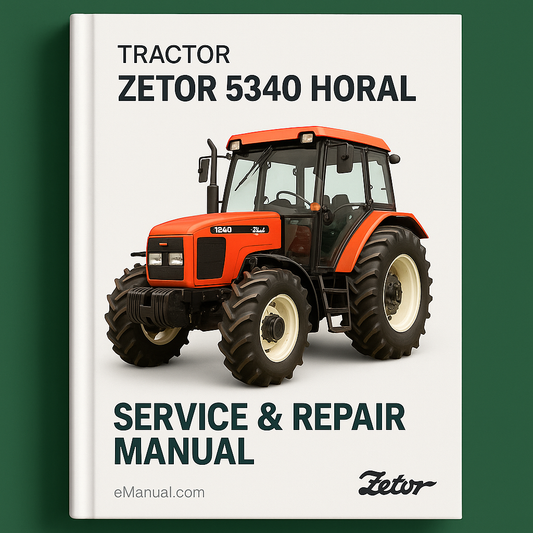 Zetor 5340 Horal Tractor Service Repair Manual