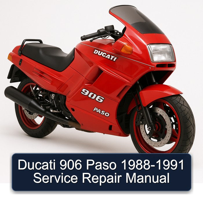 1988-1991 Ducati 906 Paso Service Repair Workshop Manual