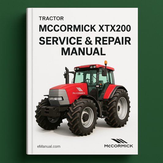 Mccormick Xtx200 Xtx 200 Tractor Service Repair Manual